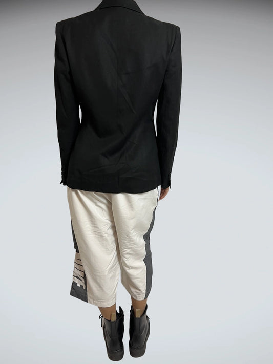 Vintage D&G Tailored Black Blazer with Satin Lapels (M)