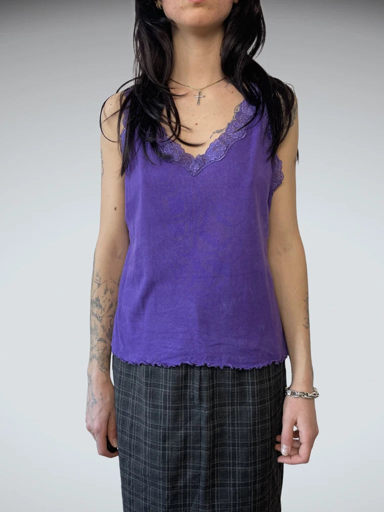 front view, Evie Lila Top, vintage Y2K second hand piece