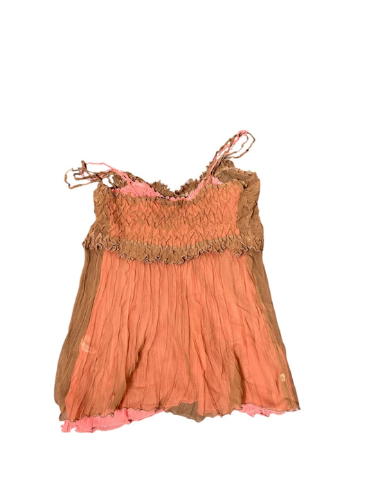 back view, Komarov Earthy Ombre Boho Top, vintage Y2K second hand piece