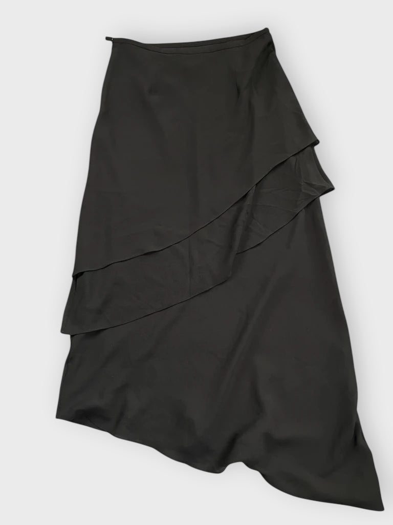 back view, Sandra Darren Classic Noir Pencil Dress, vintage Y2K second hand piece
