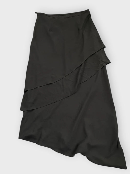 back view, Sandra Darren Classic Noir Pencil Dress, vintage Y2K second hand piece