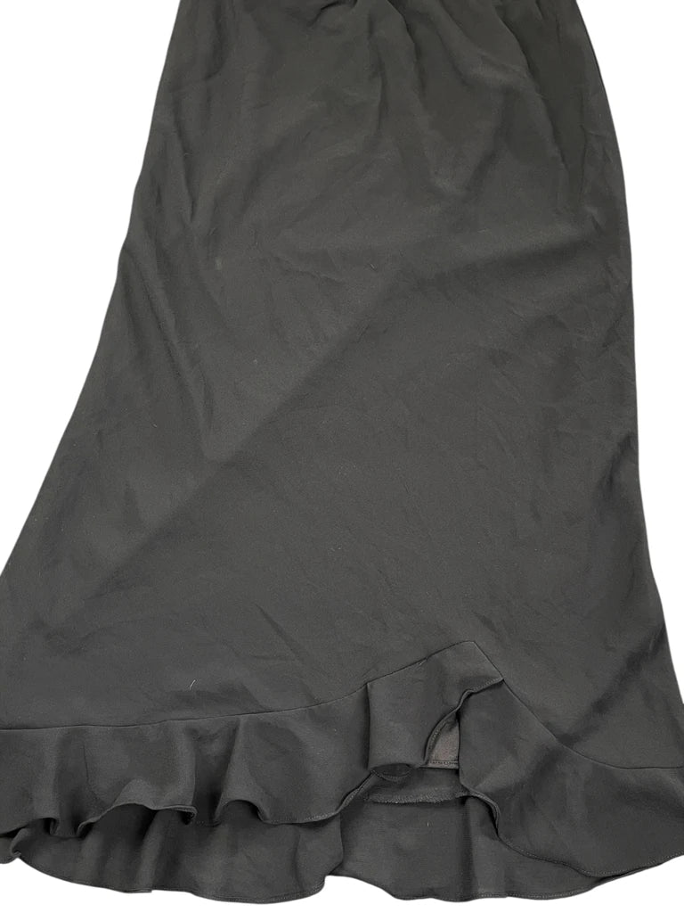 detail view, JBS Black Midi Skirt, vintage Y2K second hand piece, image 4