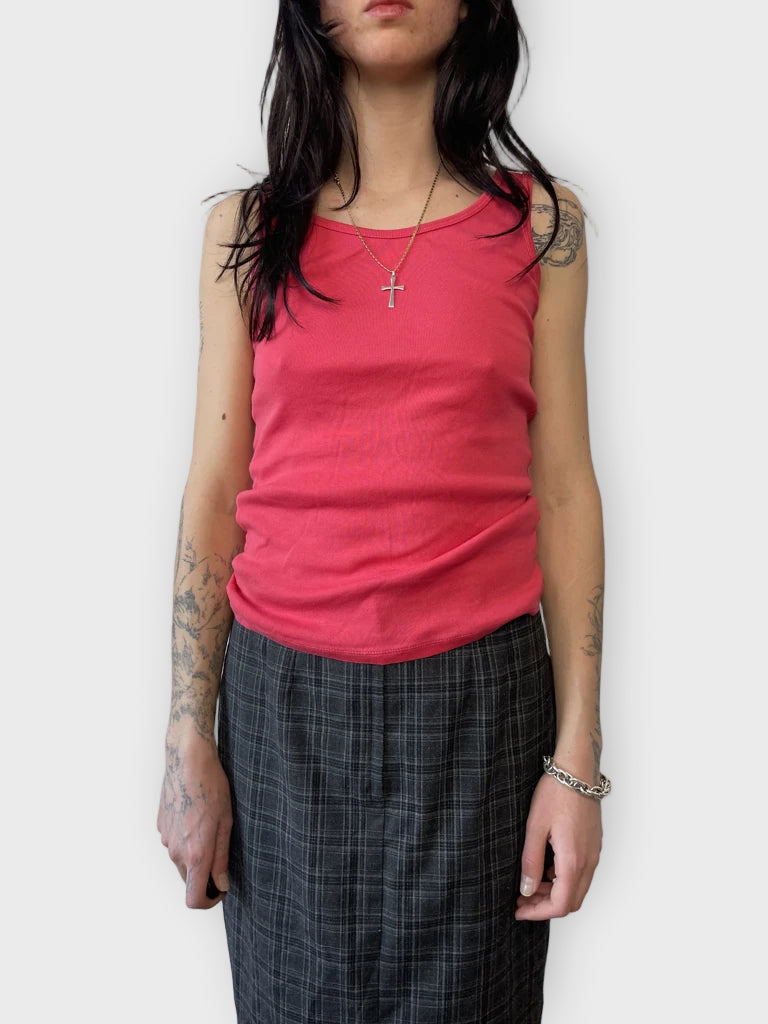front view, Extra Fine Tank Top, vintage Y2K second hand piece