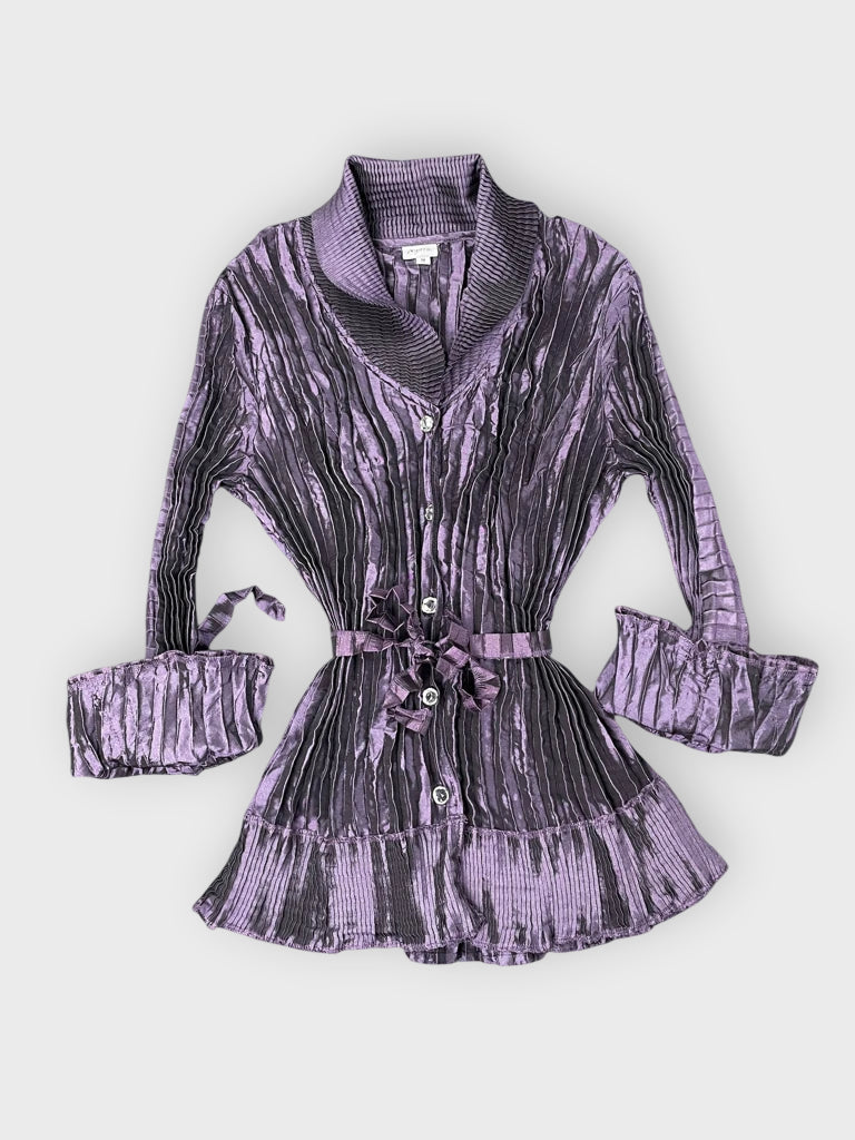 front view, Agara Purple Elegant Dress, vintage Y2K second hand piece