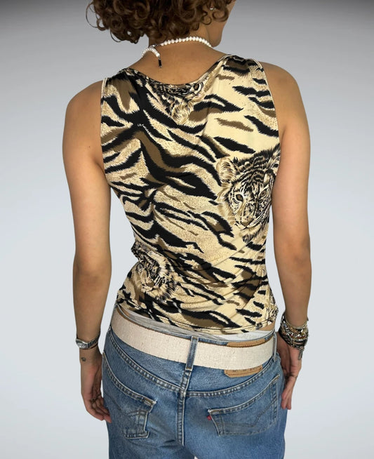 Y2K Tiger Top (M)