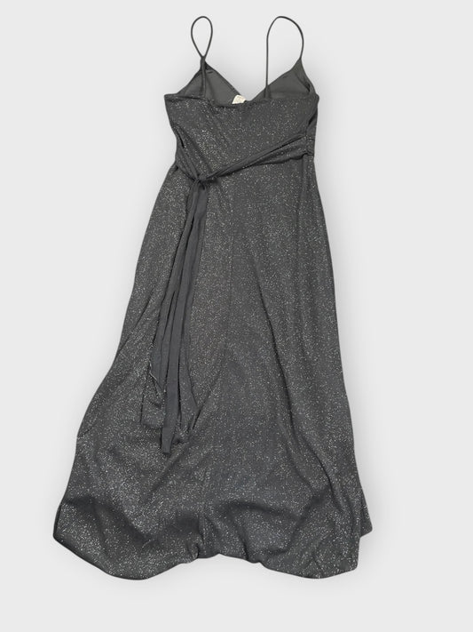 back view, City Triangles Grey Sparkle Cocktail Dress, vintage Y2K second hand piece