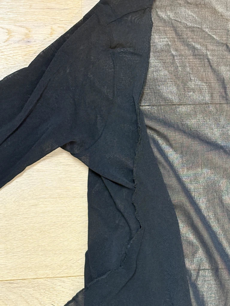 detail view, Style Y2K Black Mesh Bolero, vintage Y2K second hand piece, image 5