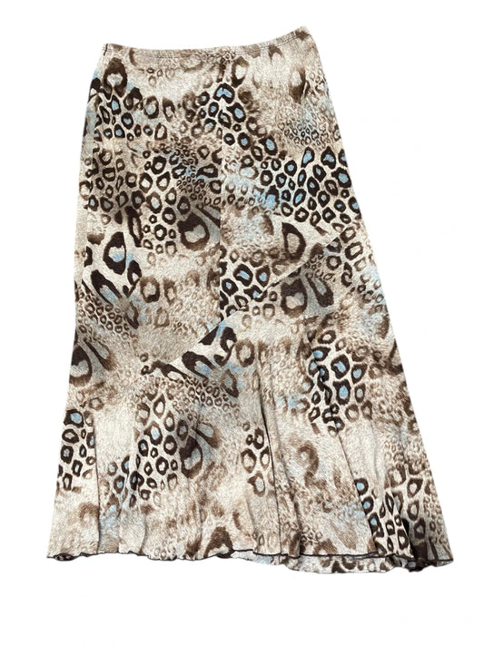 back view, Sirens Wild Night Leopard Skirt, vintage Y2K second hand piece