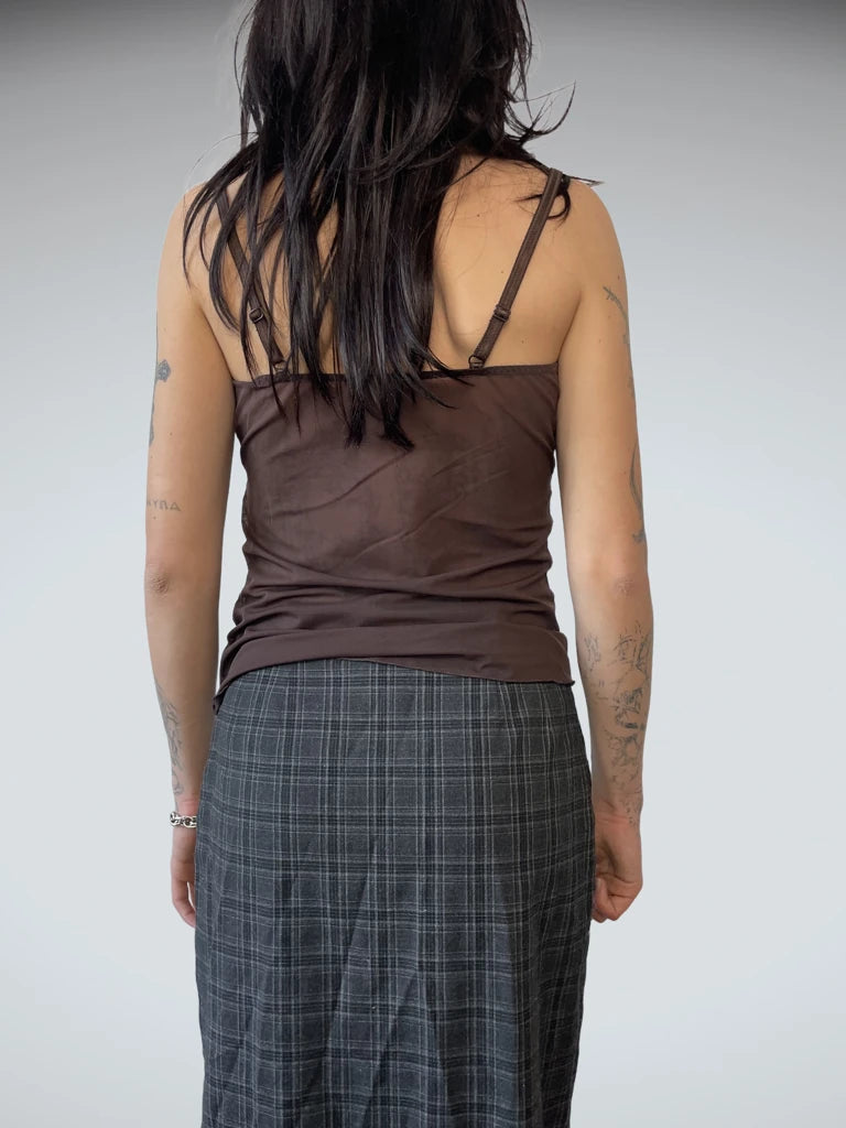 back view, Seethrough Tank Top, vintage Y2K second hand piece