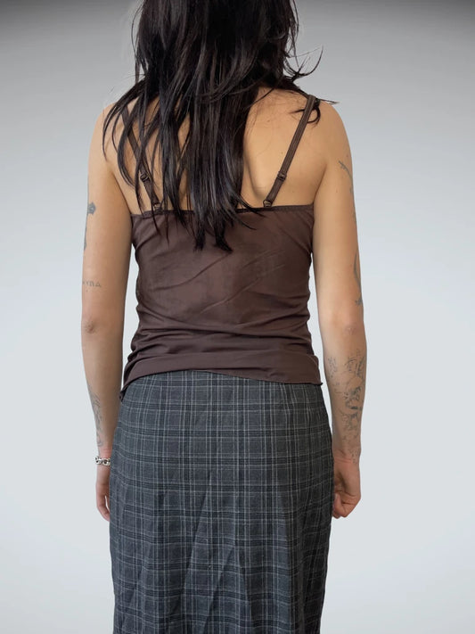 back view, Seethrough Tank Top, vintage Y2K second hand piece