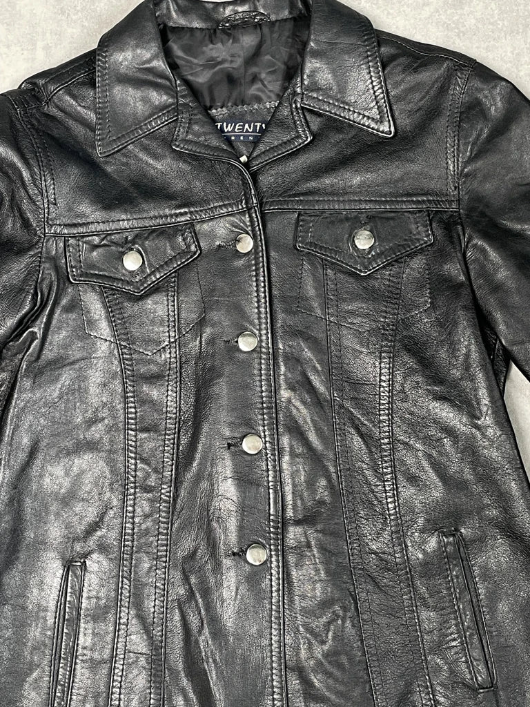 detail view, Twenty Firenze Leather Jacket, vintage Y2K second hand piece, image 4