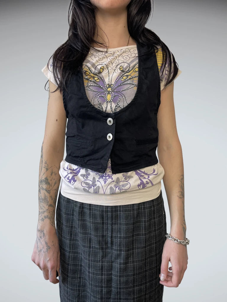 front view, TRN Gilet, vintage Y2K second hand piece