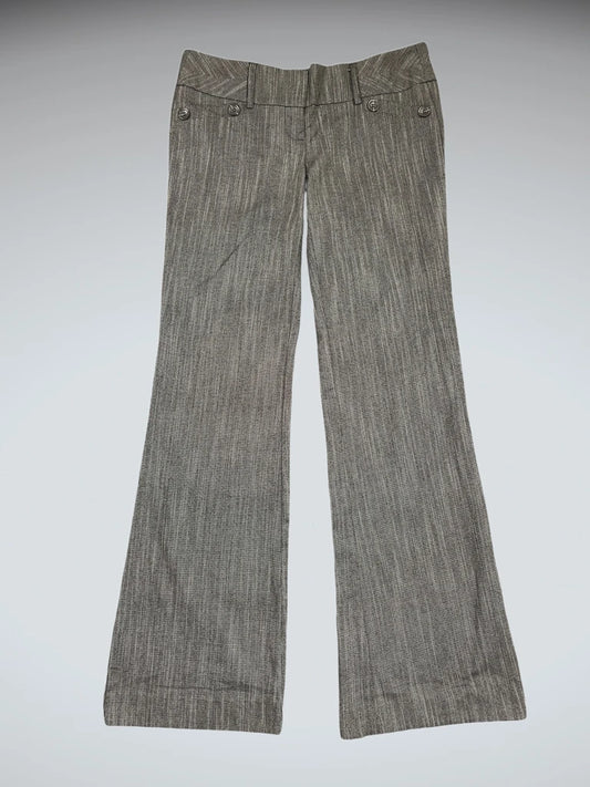 front view, Dyiantil Grey Textured Wide-Leg Suit Pants, vintage Y2K second hand piece