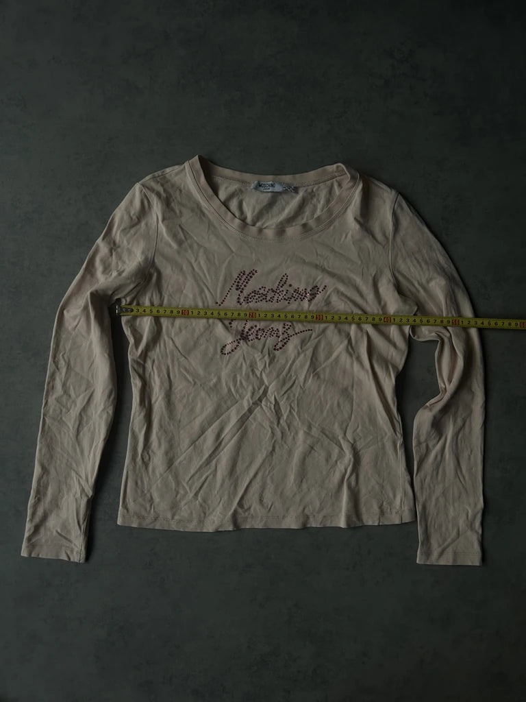 detail view, Moschino Long Sleeve Top, vintage Y2K second hand piece, image 10
