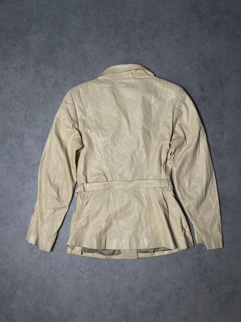 detail view, Maska Leather Jacket, vintage Y2K second hand piece, image 5