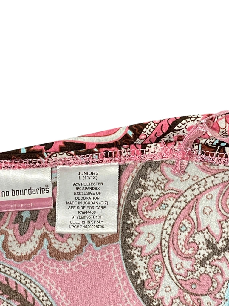 detail view, No boundaries Candy Paisley Cami, vintage Y2K second hand piece