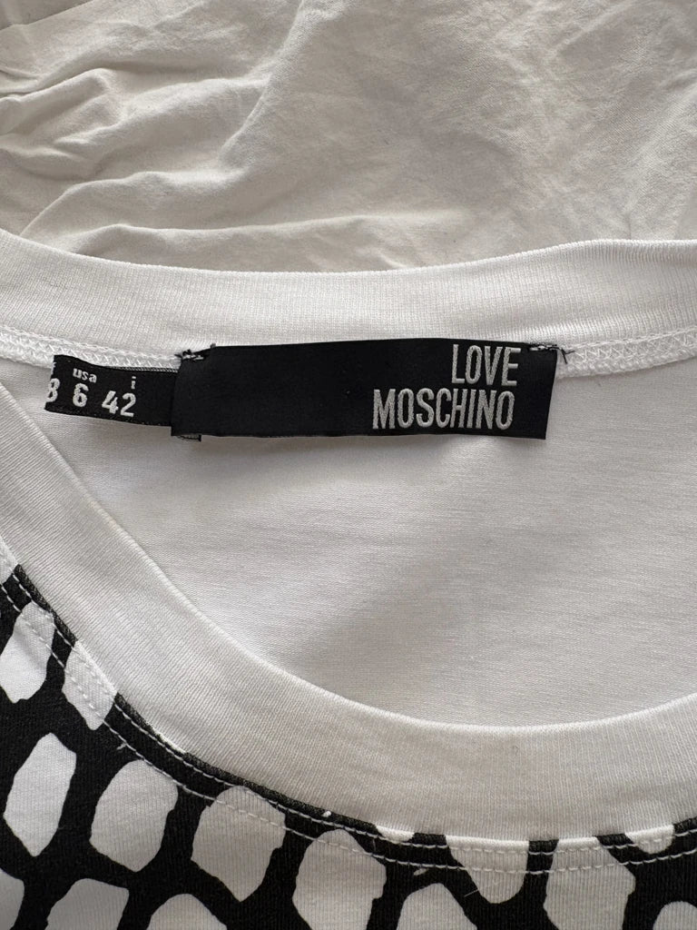 detail view, Love Moschino Motif Long Sleeve, vintage Y2K second hand piece