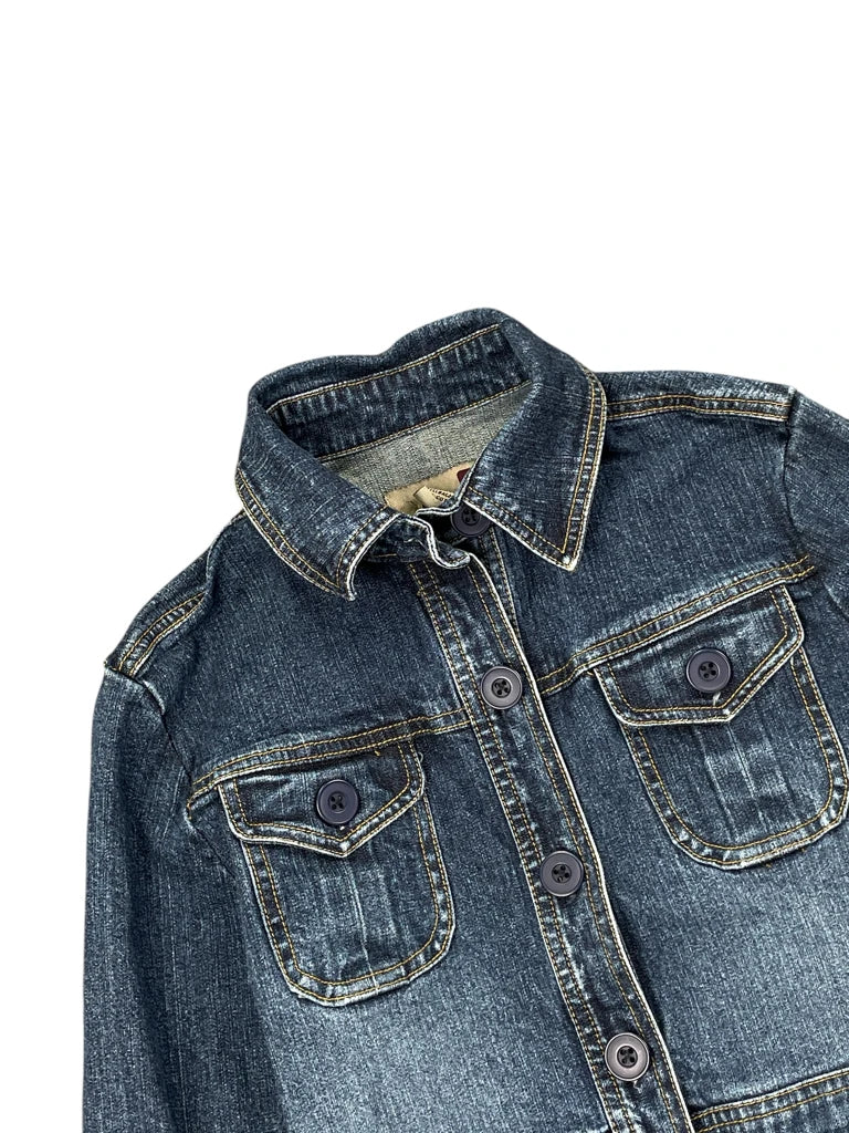 detail view, FJ Four Pocket Denim Jacket, vintage Y2K second hand piece, image 4