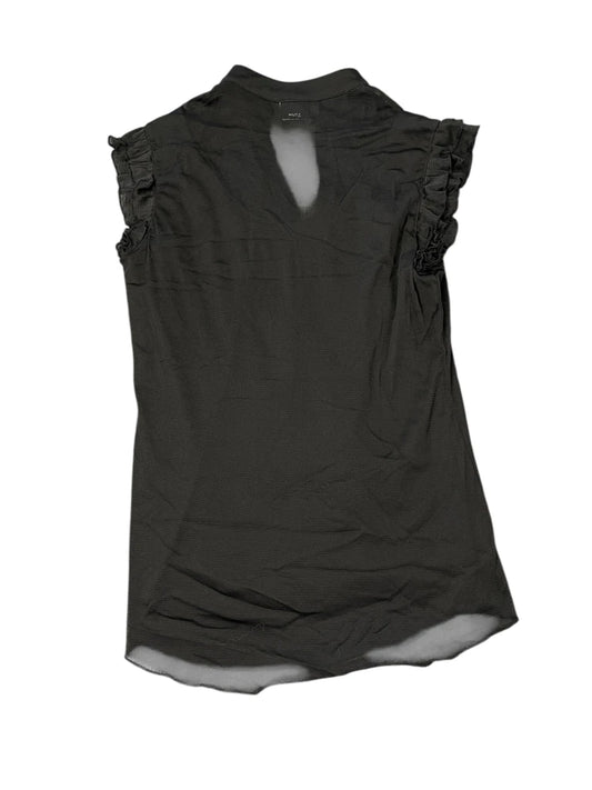 back view, Metaphor Elegant Black Vest with Lace Lingerie Accents, vintage Y2K second hand piece