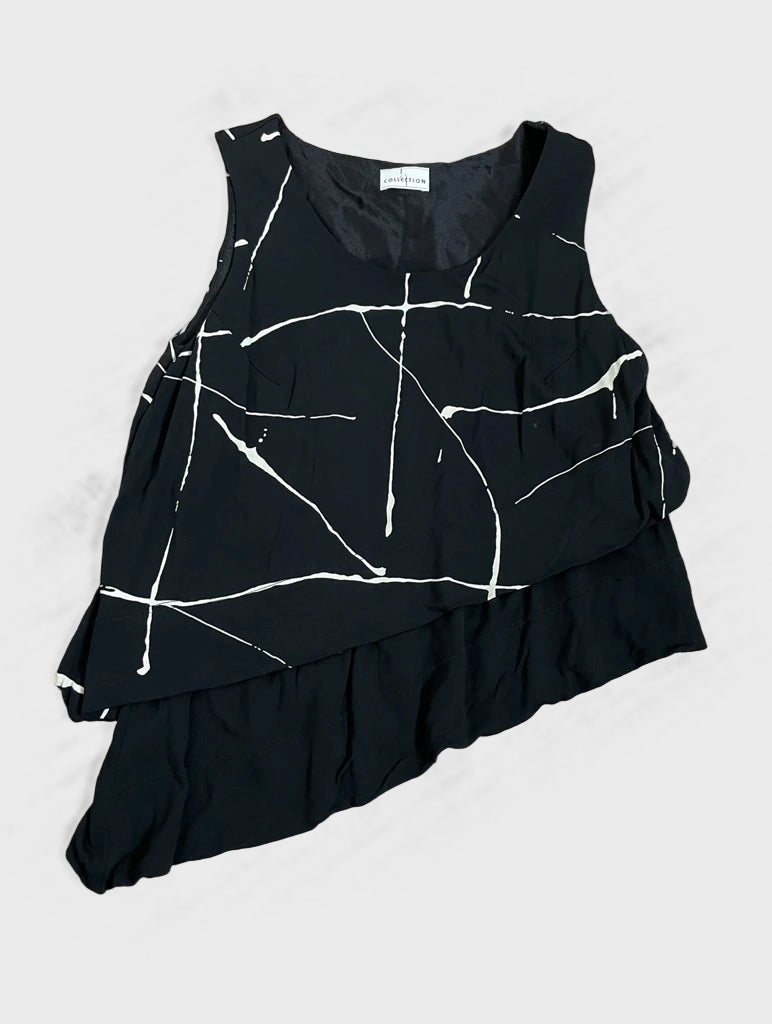 detail view, Collection Asymmetrical Top, vintage Y2K second hand piece, image 6