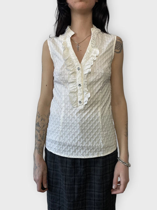 front view, Sleeveless Shirt, vintage Y2K second hand piece