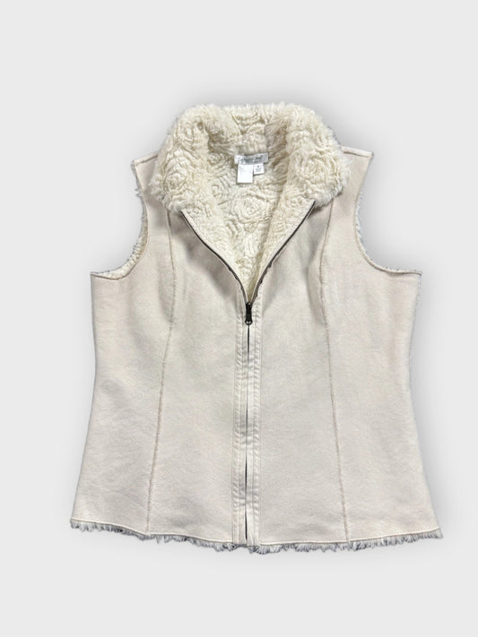 Goldwater Creek Beige Vintage Vest Women (M)