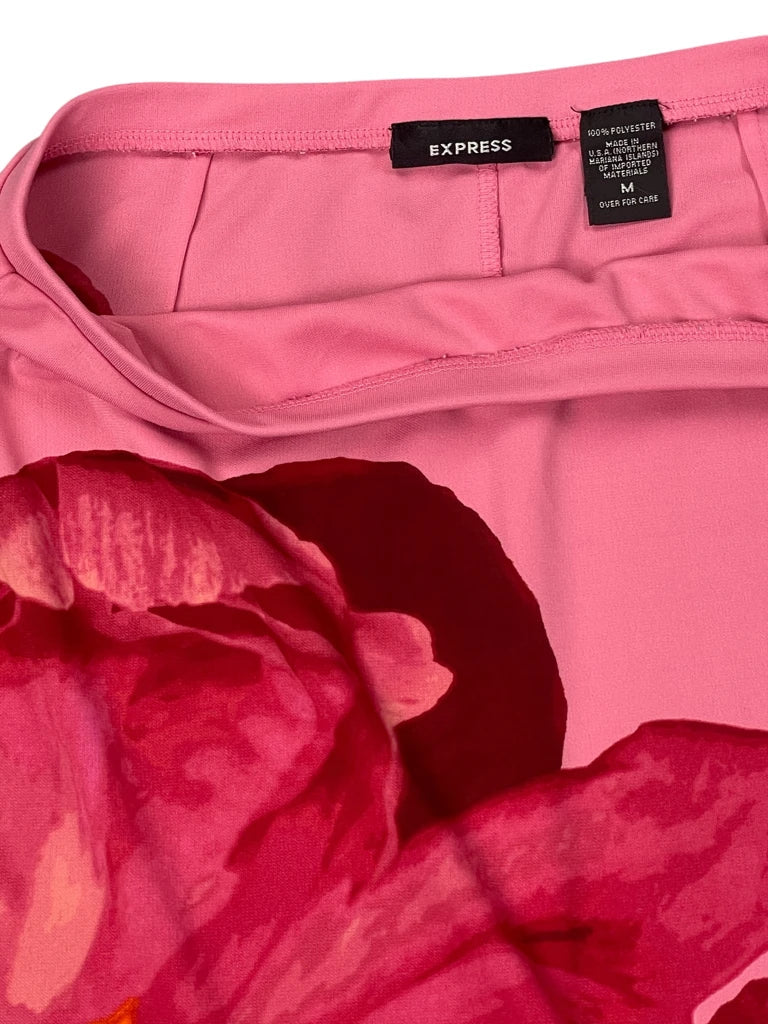 detail view, Express Peony Bloom Statement Skirt, vintage Y2K second hand piece