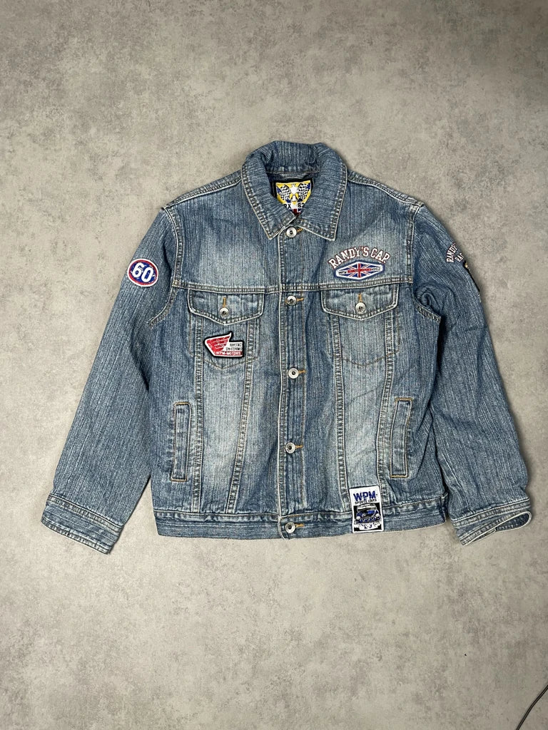 detail view, WPM Cup Jeans Jacket, vintage Y2K second hand piece, image 6
