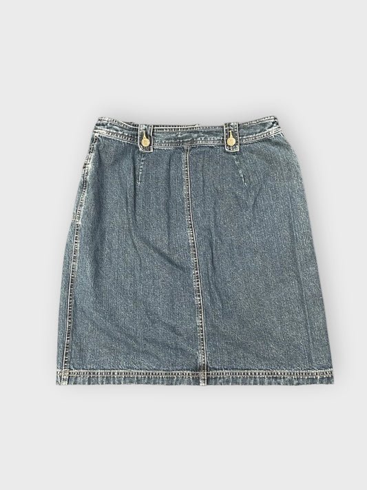 Zipper Pocket Denim Skirt (M)