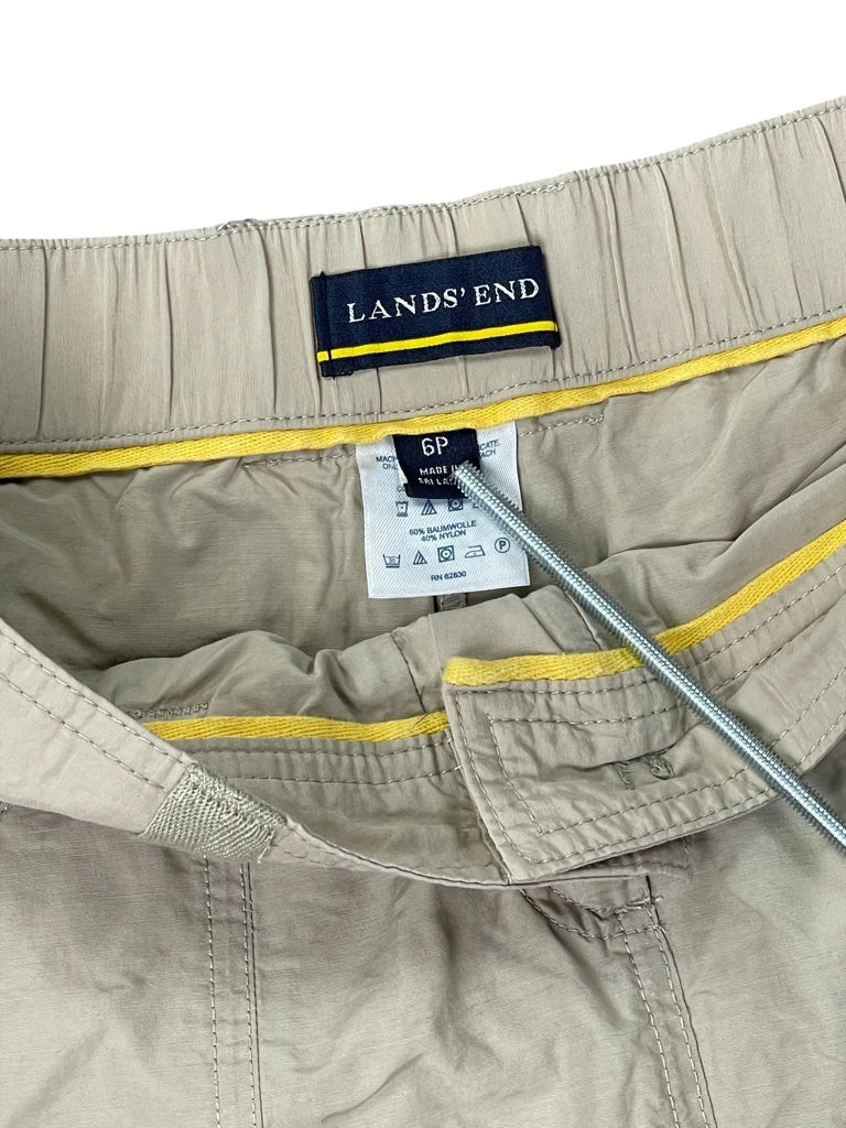 detail view, Lands' End Lands’ End Beige Chino Skirt, vintage Y2K second hand piece, image 4