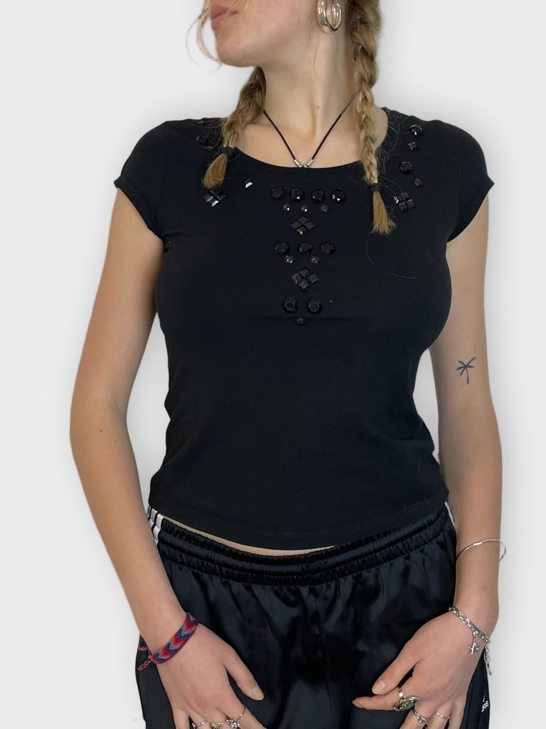front view, ICE T-Shirt, vintage Y2K second hand piece