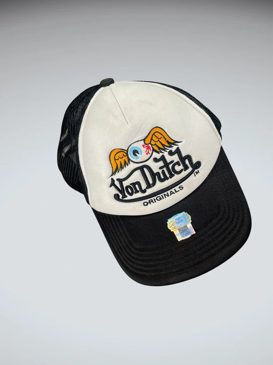 front view, Von Dutch Logo Trucker Cap (ONESIZE), vintage Y2K second hand piece