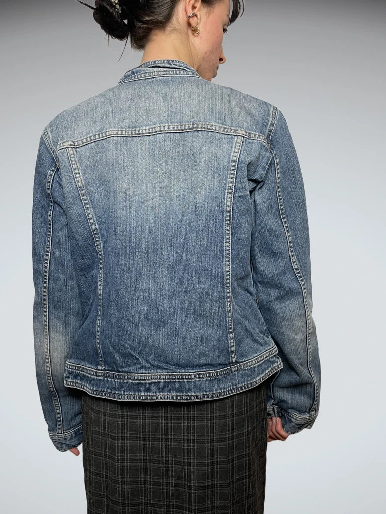 back view, Jeans Jacket, vintage Y2K second hand piece