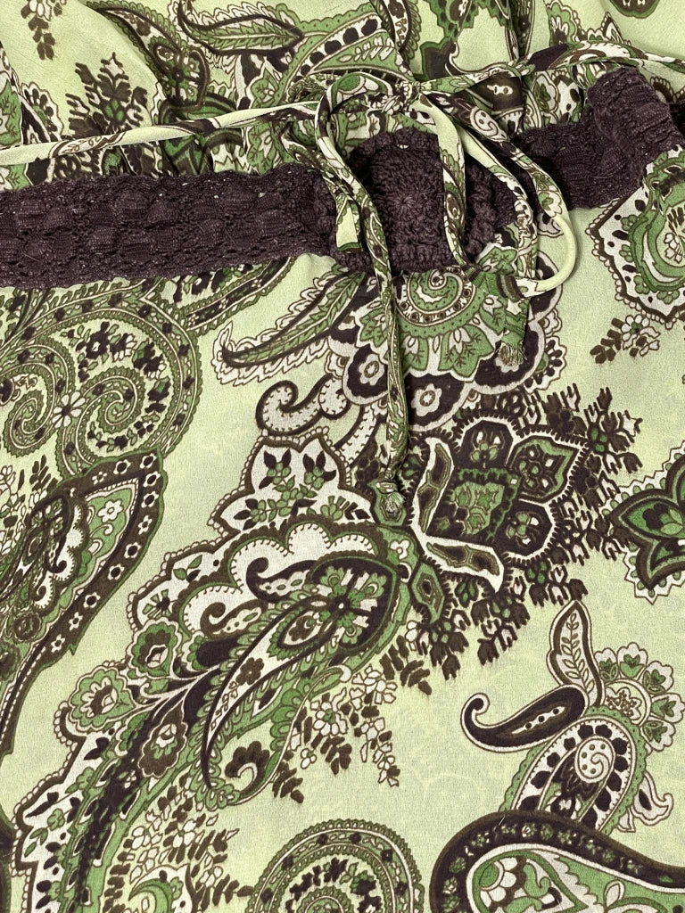 detail view, Soulmate Paisley Garden Top, vintage Y2K second hand piece, image 4