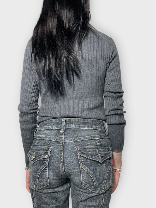 back view, INC Turtle Neck Jumper, vintage Y2K second hand piece