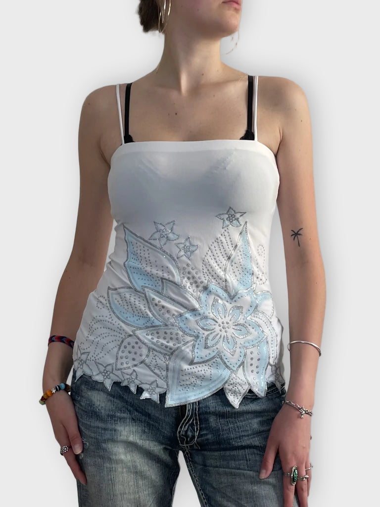 ice fairy – y2k sparkle tank (L)