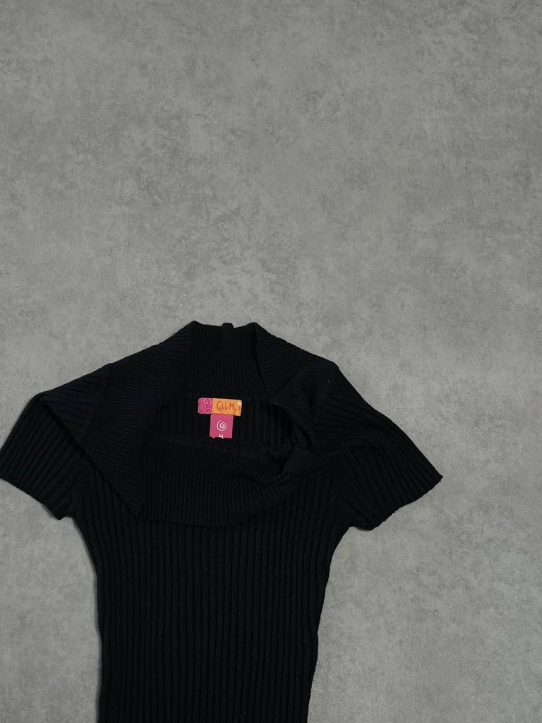 detail view, Catch My Short Sleeve Jumper, vintage Y2K second hand piece