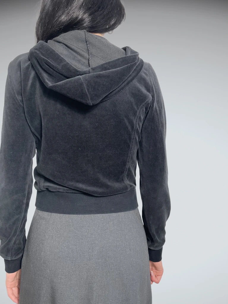 back view, south pole crop hoodie, vintage Y2K second hand piece