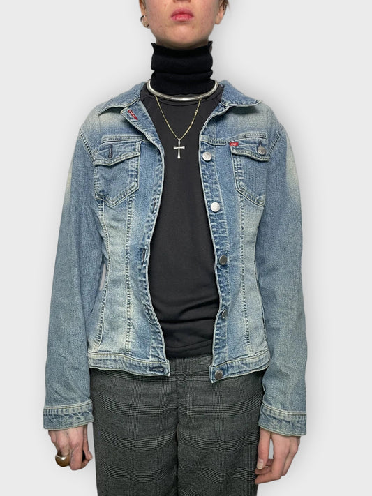 front view, Miss Sixty Jeans Jacket, vintage Y2K second hand piece
