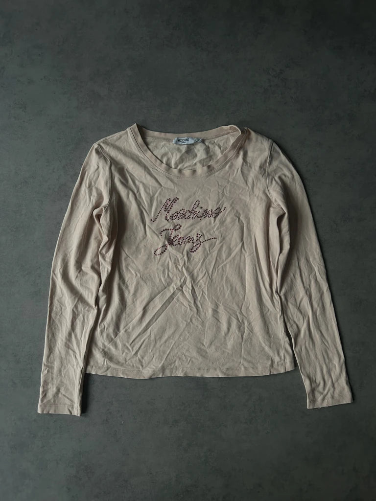 detail view, Moschino Long Sleeve Top, vintage Y2K second hand piece, image 6