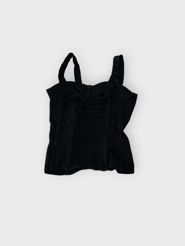 detail view, Charlotte Russe Black Corset, vintage Y2K second hand piece, image 5