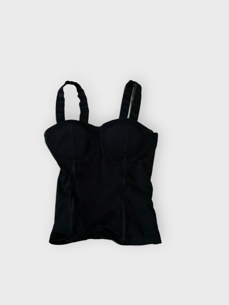 detail view, Charlotte Russe Black Corset, vintage Y2K second hand piece, image 4