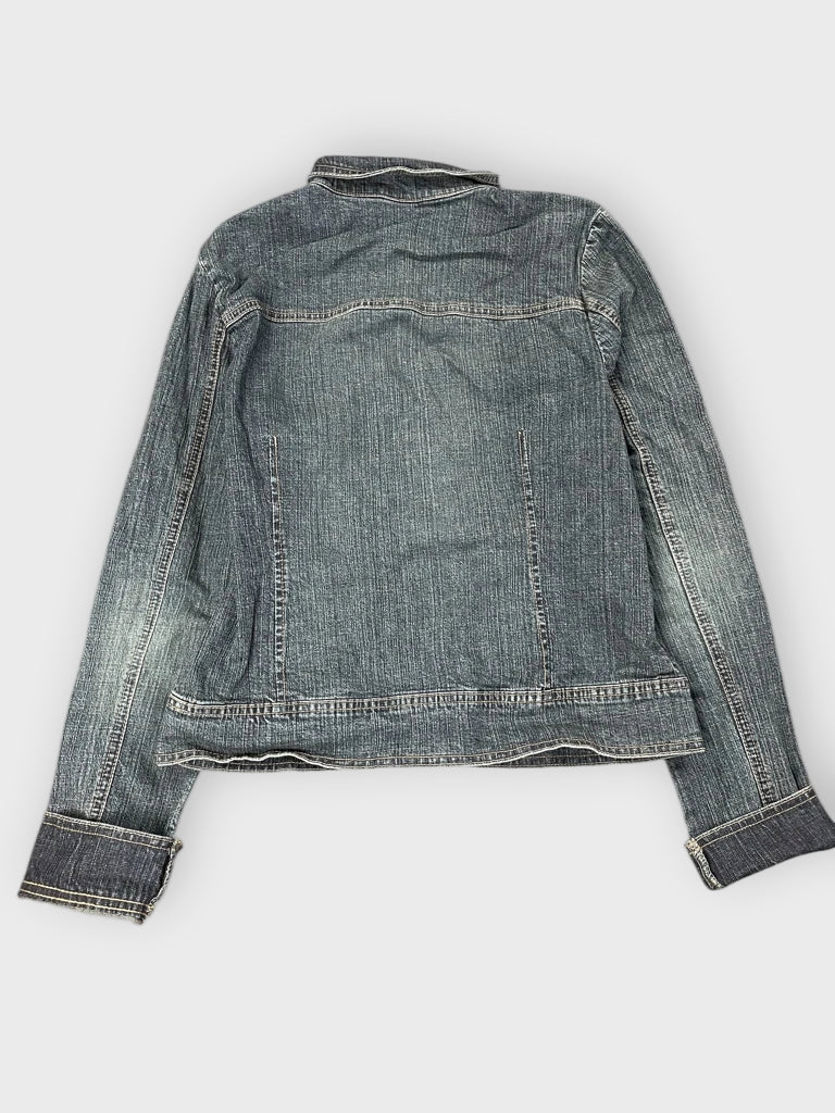 detail view, Bubbish Relaxed Fit Denim Jacket, vintage Y2K second hand piece, image 4
