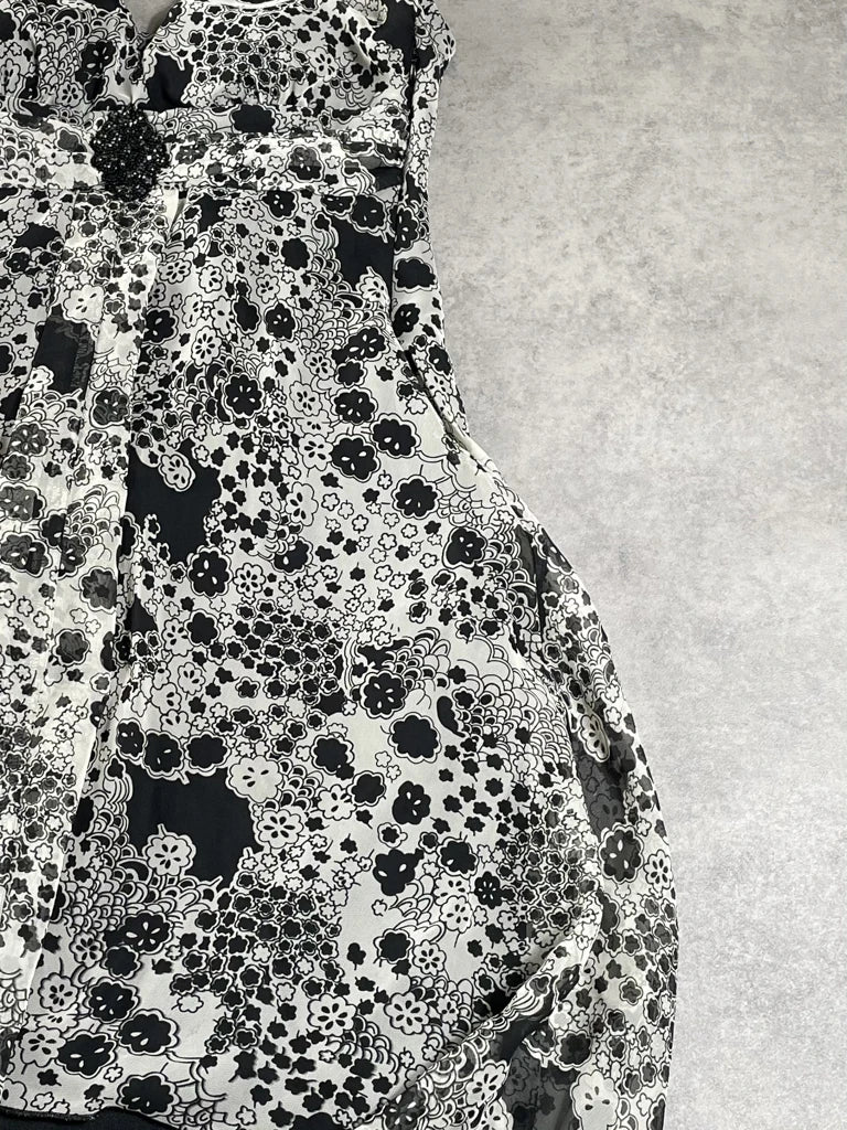detail view, Speechless flower night dress, vintage Y2K second hand piece, image 4