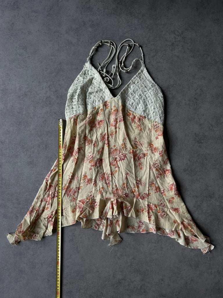detail view, Louise FD Y2K Halter Top, vintage Y2K second hand piece, image 9