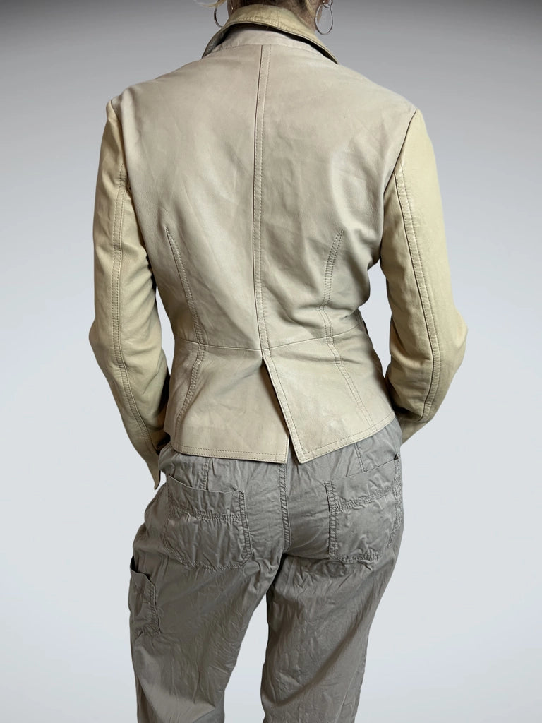 Vintage Conipel Genuine Leather Jacket in Deep Brown (M)
