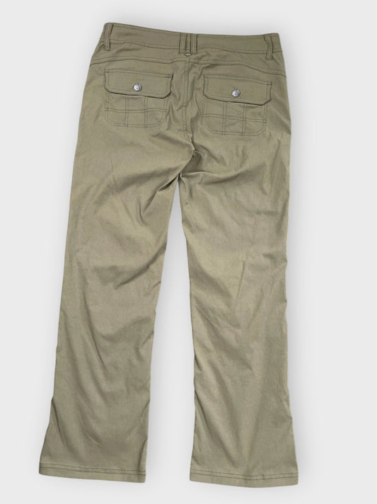 back view, Prana Green Outdoor Pants, vintage Y2K second hand piece