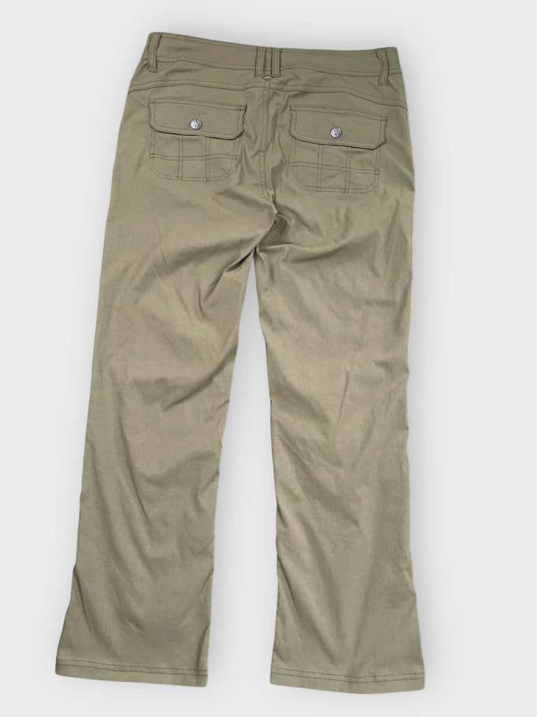 back view, Prana Green Outdoor Pants, vintage Y2K second hand piece