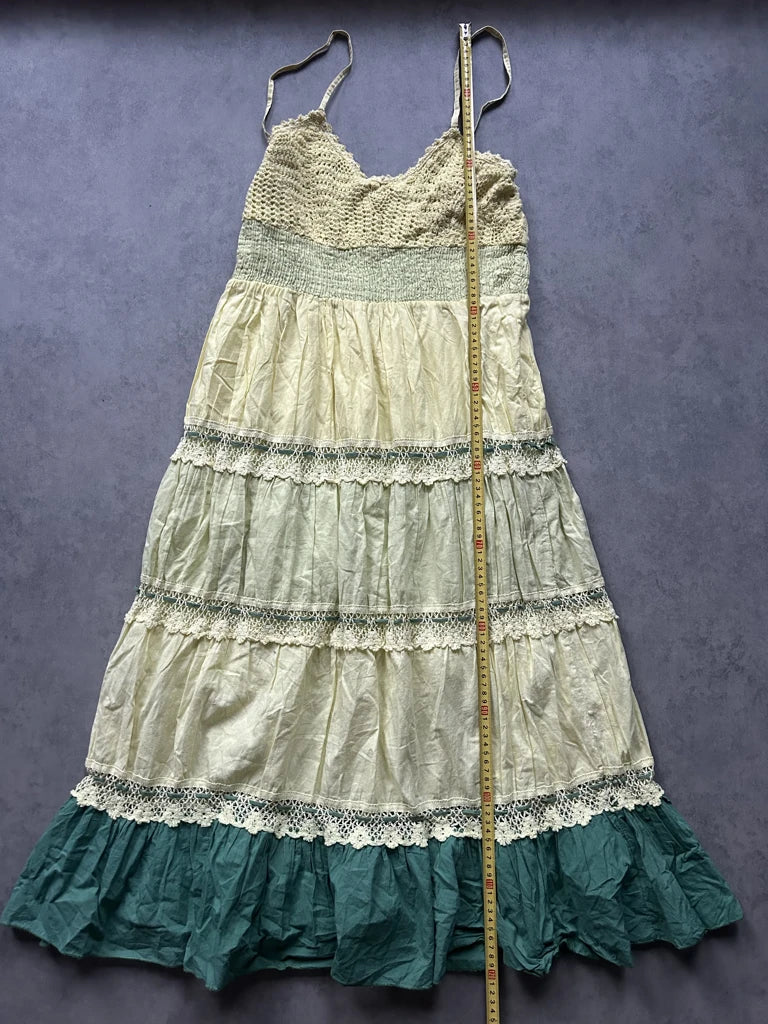 detail view, Pink City Summer Dress (One Size), vintage Y2K second hand piece, image 8