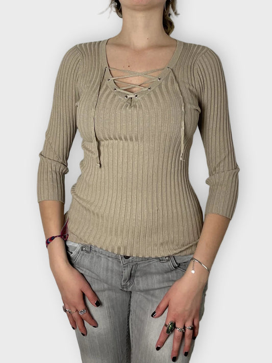 front view, Hooked Up Long sleeve shirt, vintage Y2K second hand piece